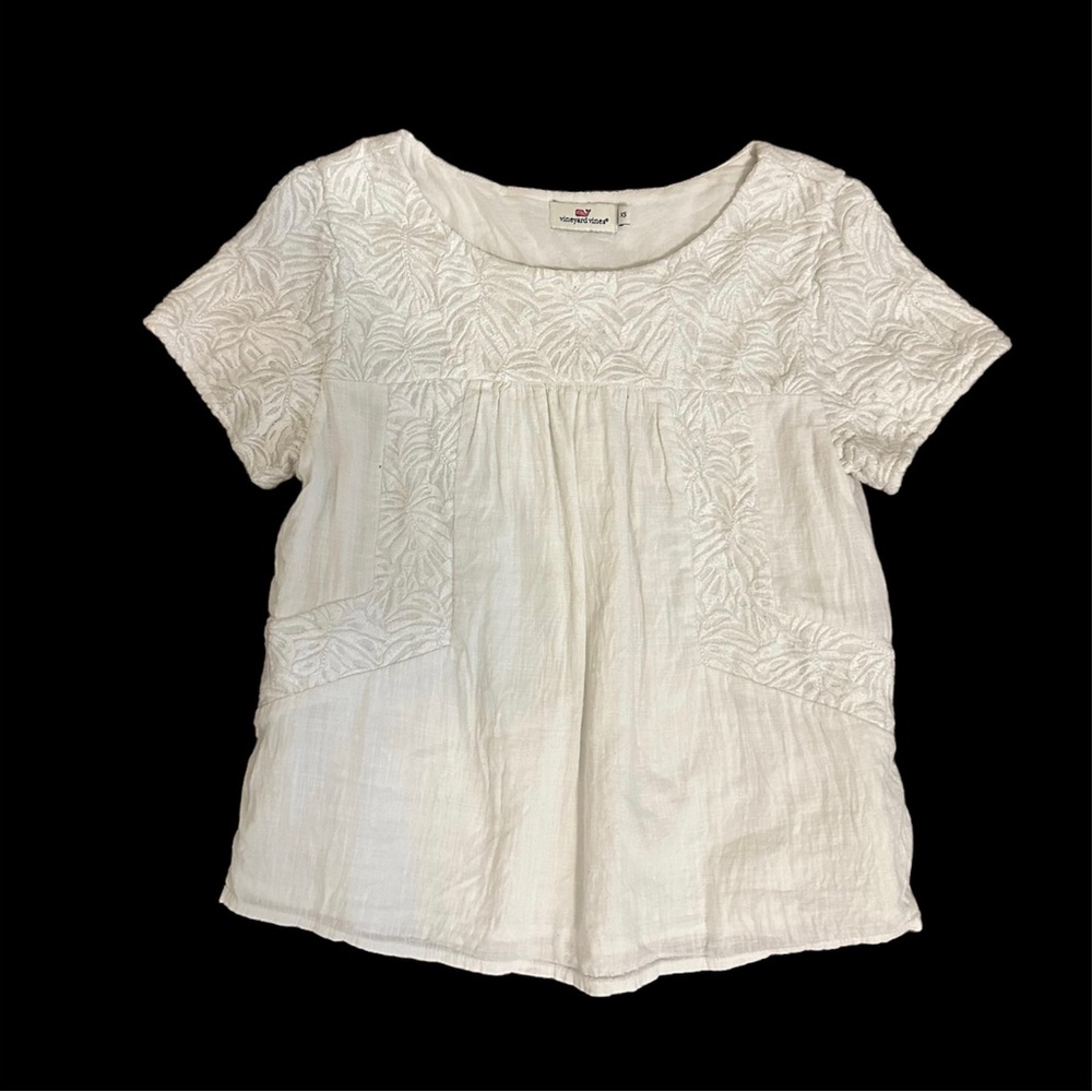 White Vineyard Vines Blouse